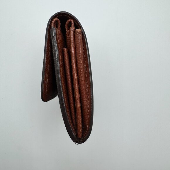 Louis Vuitton Elise Plat Card Tresor Wallet Monogram Canvas Dark Brown One Size - Picture 8 of 11